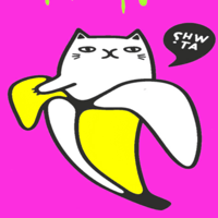 Coloring Banana Cat Artful