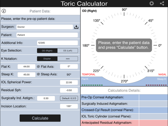 Screenshot #4 pour IOL Toric Calculator