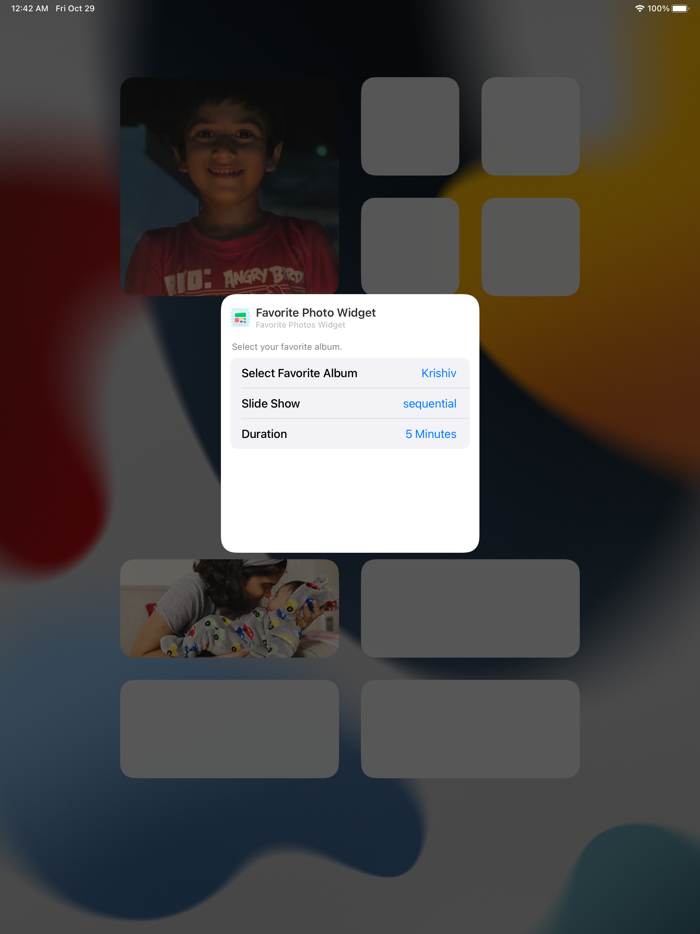 Favorite Photos Widget