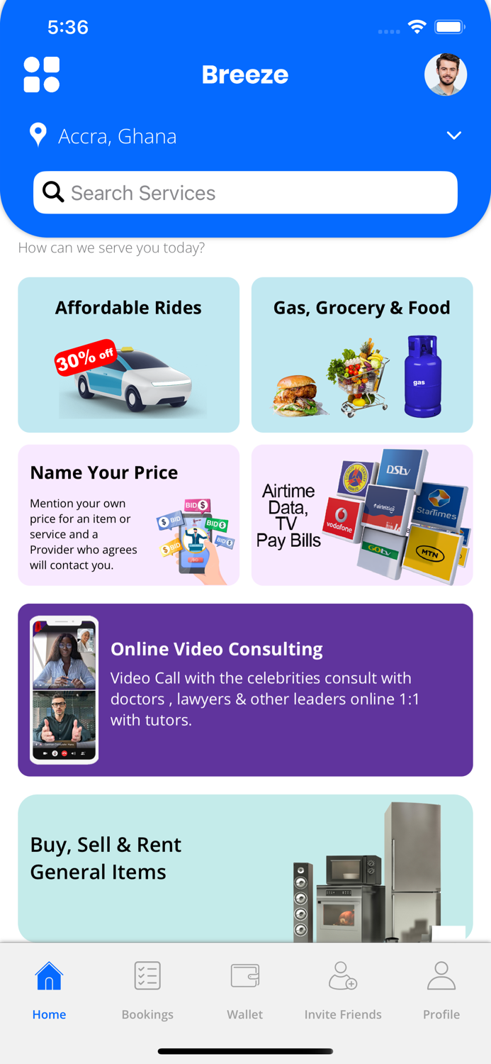 Breeze Ride and Order Anything