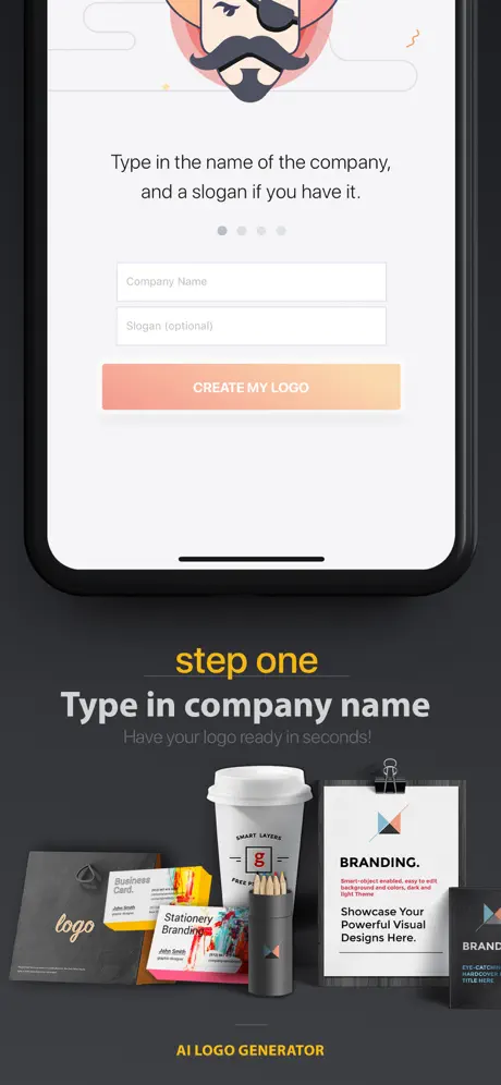 AI Logo Generator - Легкий лог