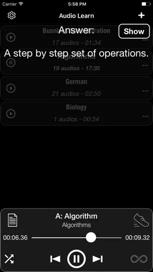 Screenshot von Aumody - Audio Memo Study auf dem iPhone 5