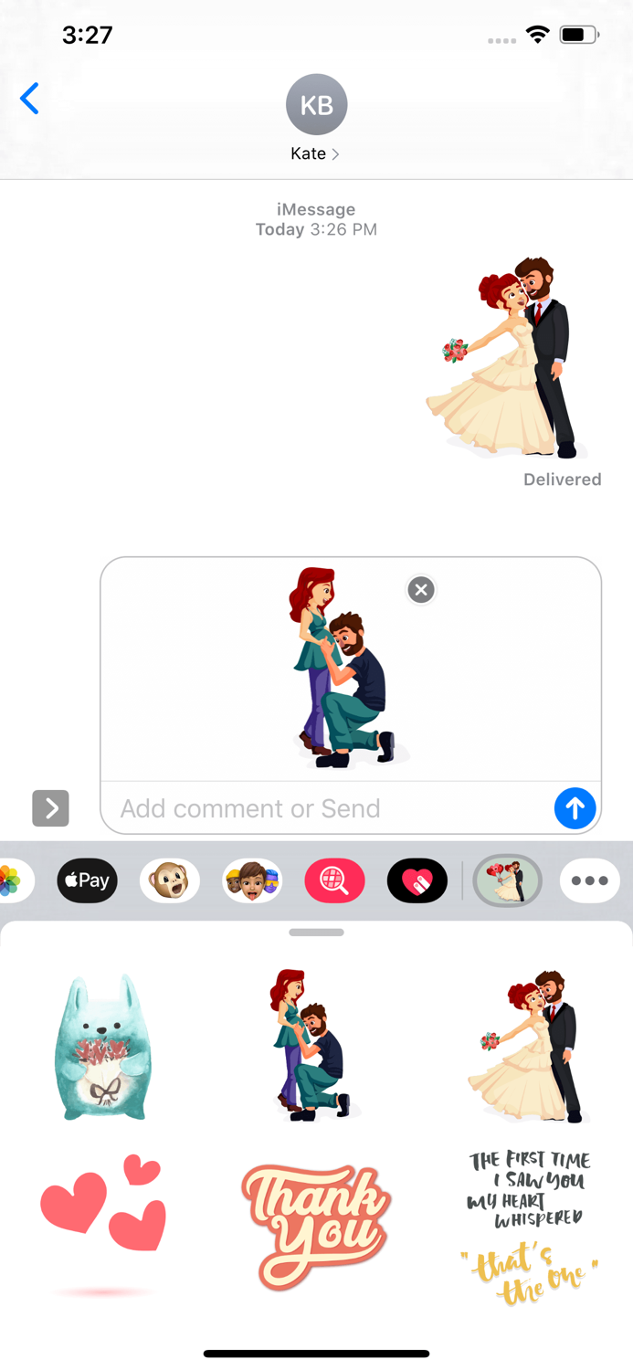 I Love You More Stickers