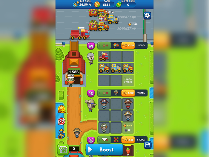 Idle Farm Tycoon - Merge Game