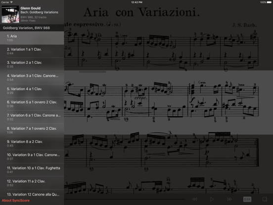 Screenshot #5 pour Bach Goldberg Variations