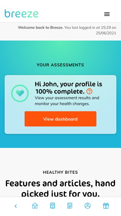 Breeze: Health & Wellbeing Screenshot