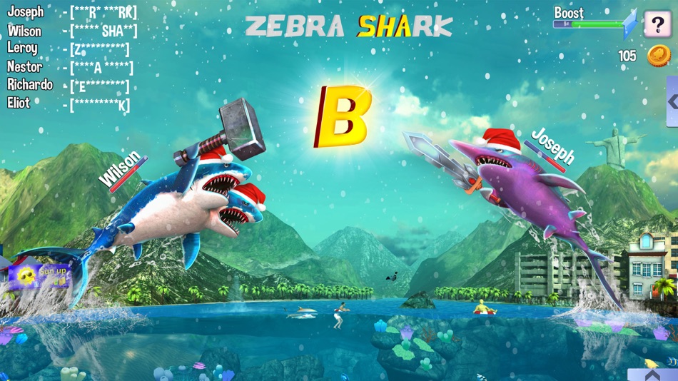 #3. Double Head Shark Attack (iOS) Por: BigCode Games Pvt Ltd