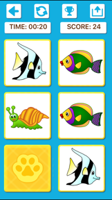 Animal Memory Matching Games screenshot