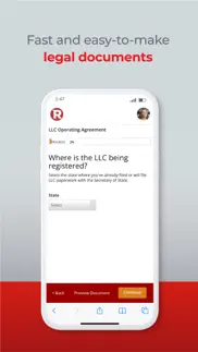 rocket lawyer legal & law help iphone screenshot 4