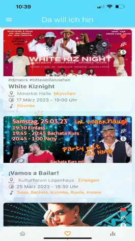 Game screenshot Salsa Bachata Kizomba Events apk