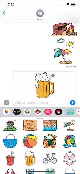 Game screenshot Summer Is Here Stickers hack