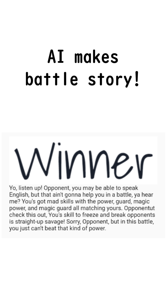 #2. AI Battler - AI Judge battle (iOS) โดย: Shoichi Namba