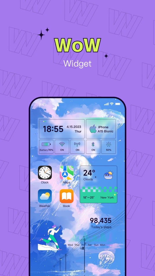 #1. WoWidget - Widget for friends (iOS) By: Guangdong Yingfan Technology Co., LTD