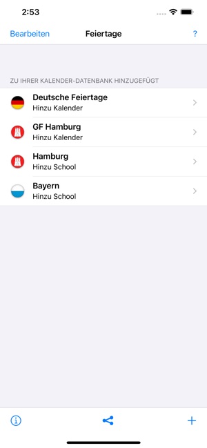 Feiertage und Schulferien DE im App Store