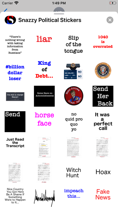 Screenshot #10 for Snazzy Political Stickers