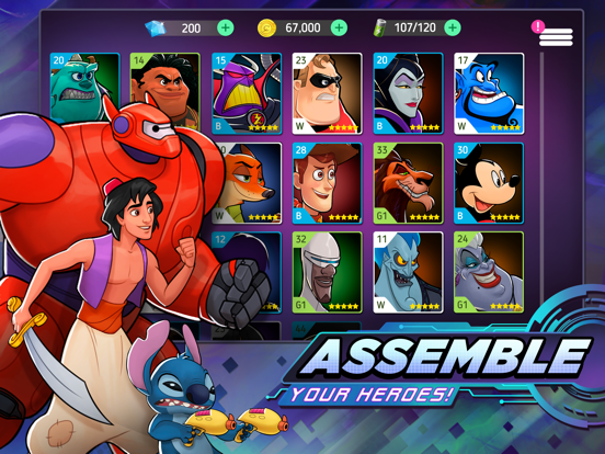 Disney Heroes: Battle Mode iPad app afbeelding 2