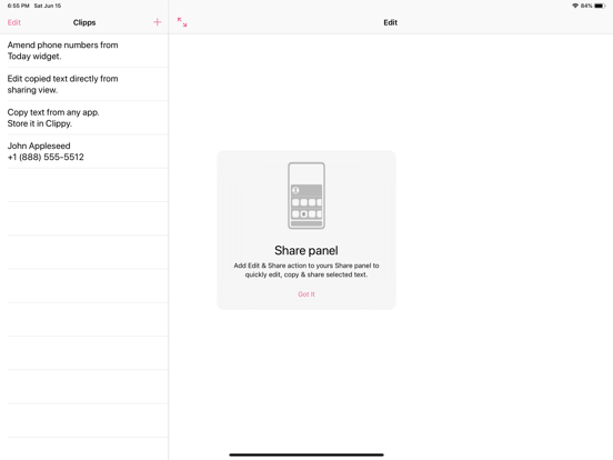 Screenshot #3 for Clippy - copy, edit & share