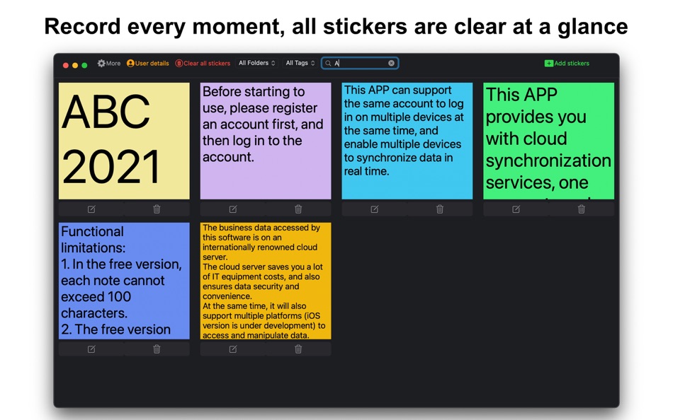 #2. Memo Cloud Sync-Sticker Notes (macOS) 由: 永文 胡