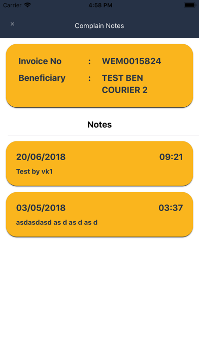 AToZ Courier Screenshot