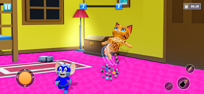 cat and mouse chase cat games