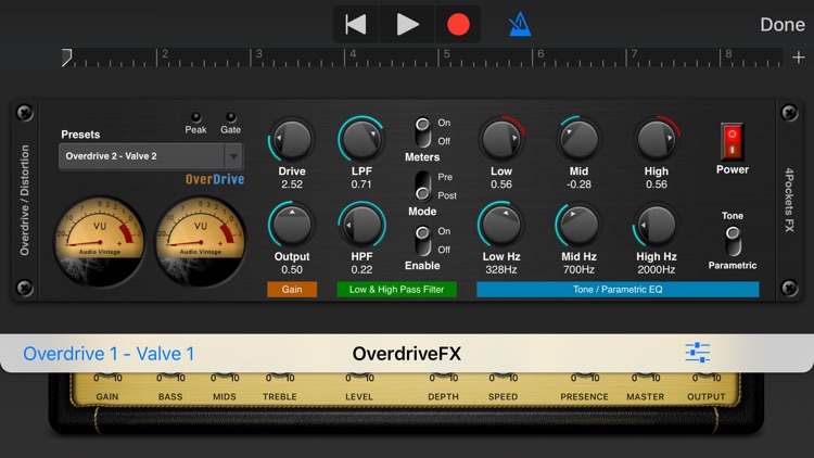 Overdrive AUv3 Plugin