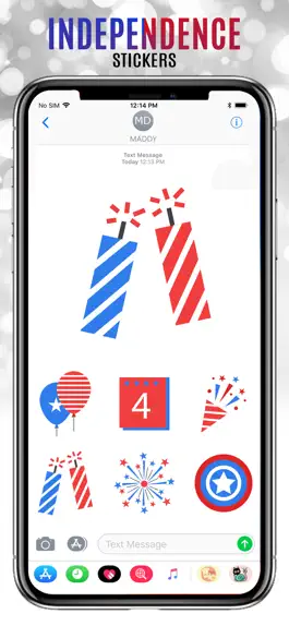 Game screenshot USA Independence Day Sticker apk