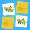 男の子向けメモリゲーム：飛行機