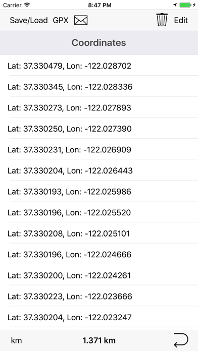 Screenshot #3 pour DistanceCalculator - Map tool