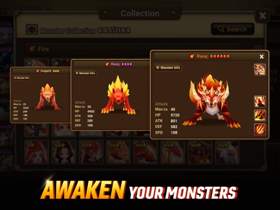 Summoners War iPad app afbeelding 6