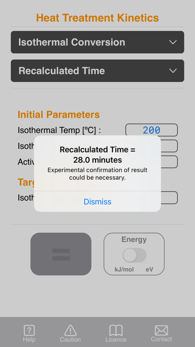 Heat Treatment Kinetics Lite Screenshot
