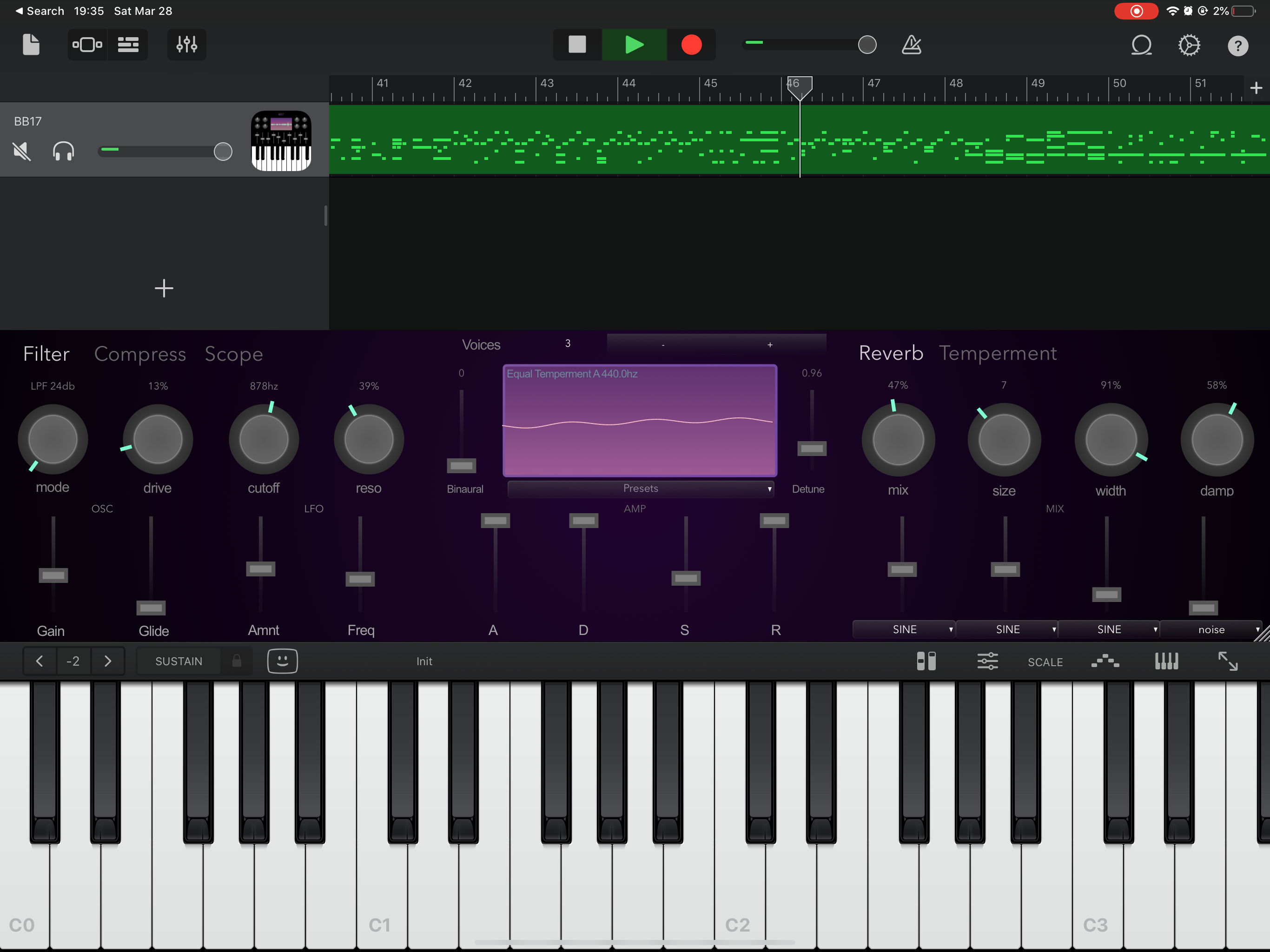 BB17 Binaural Auv3 Synth