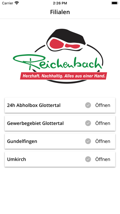 Metzgerei Reichenbach Screenshot