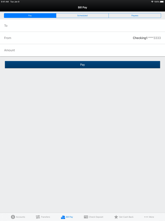 Reliant Community Credit Union iPad screenshot 5 - Finance app