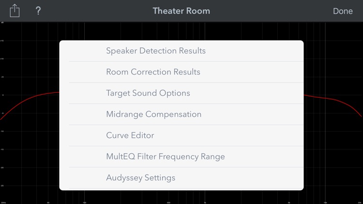 Audyssey MultEQ Editor app