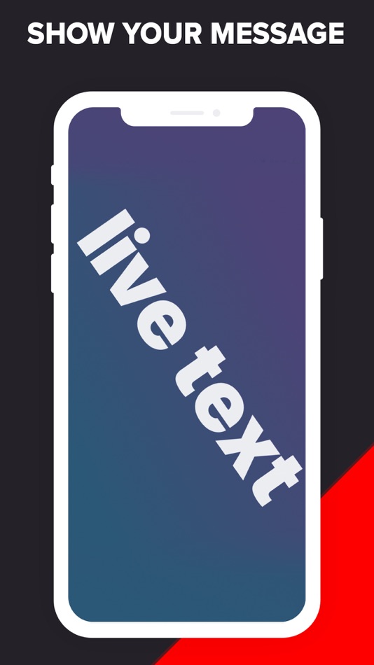 #1. Live text - Text flasher (iOS) Podle: Stanimir Petrov