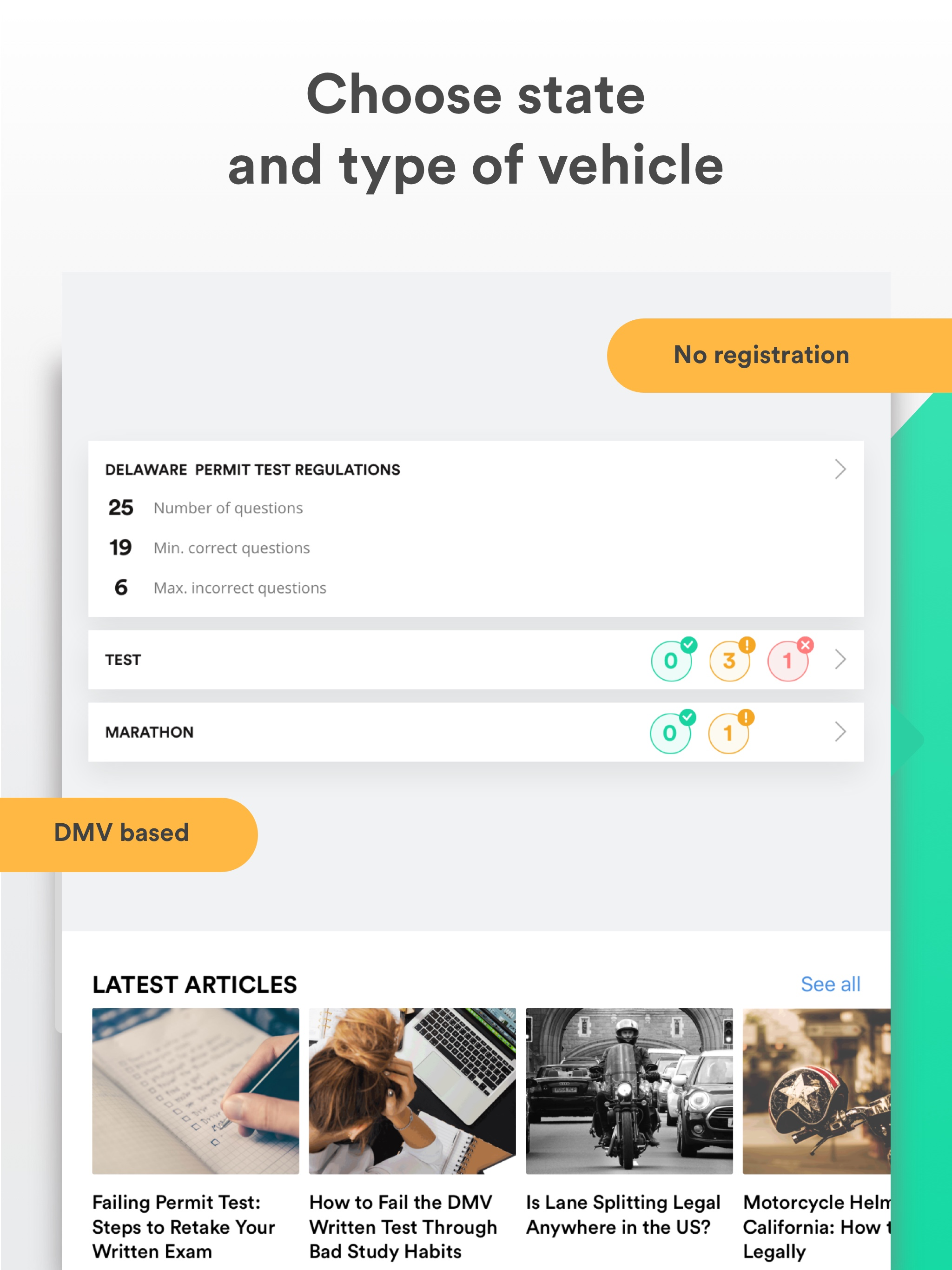 DMV Driving Test Driver Start