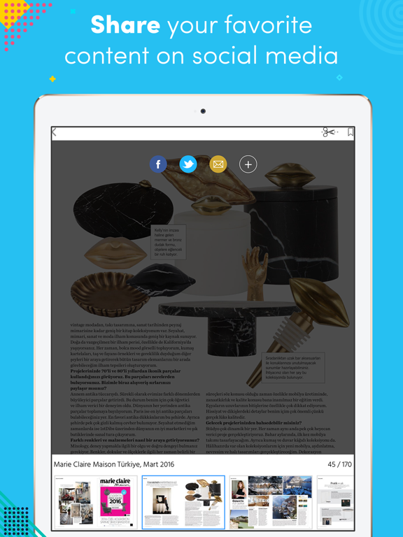 Marie Claire Maison Türkiye iPad screenshot