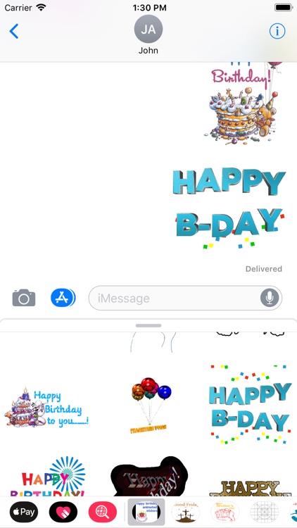 birthday animated stickers screenshot-7