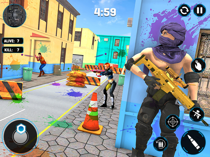 Paintball Gun Shooting Games