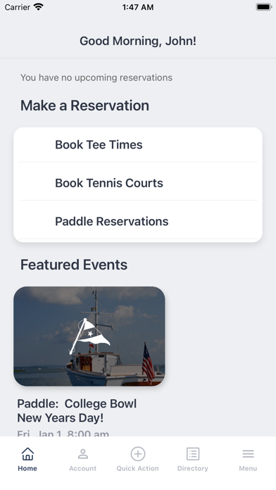 Duxbury Yacht Club Screenshot