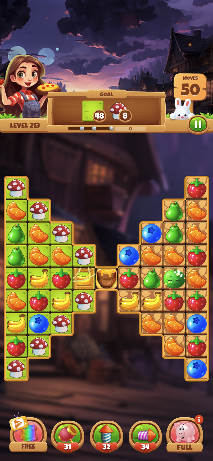 Fruit Quest Match 3 Game