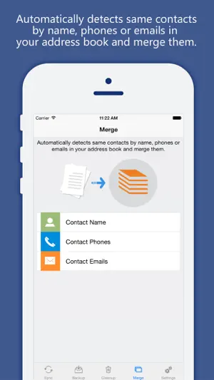 Contacts Sync, Backup & Clean screenshot 4