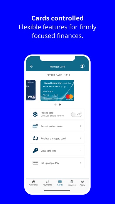 Bank of Ireland Mobile Banking Screenshot