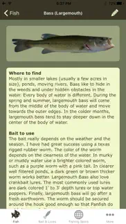 freshwater fishing guide iphone screenshot 2