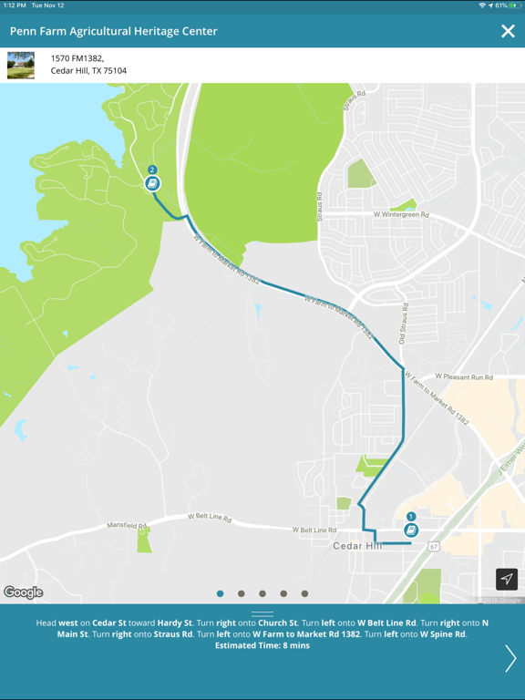 Visit Cedar Hill TX iPad screenshot 8 - Travel app