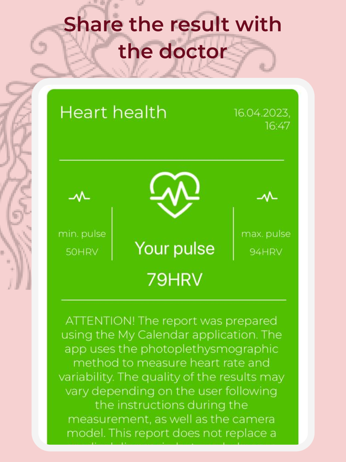 Period tracker  My Calendar