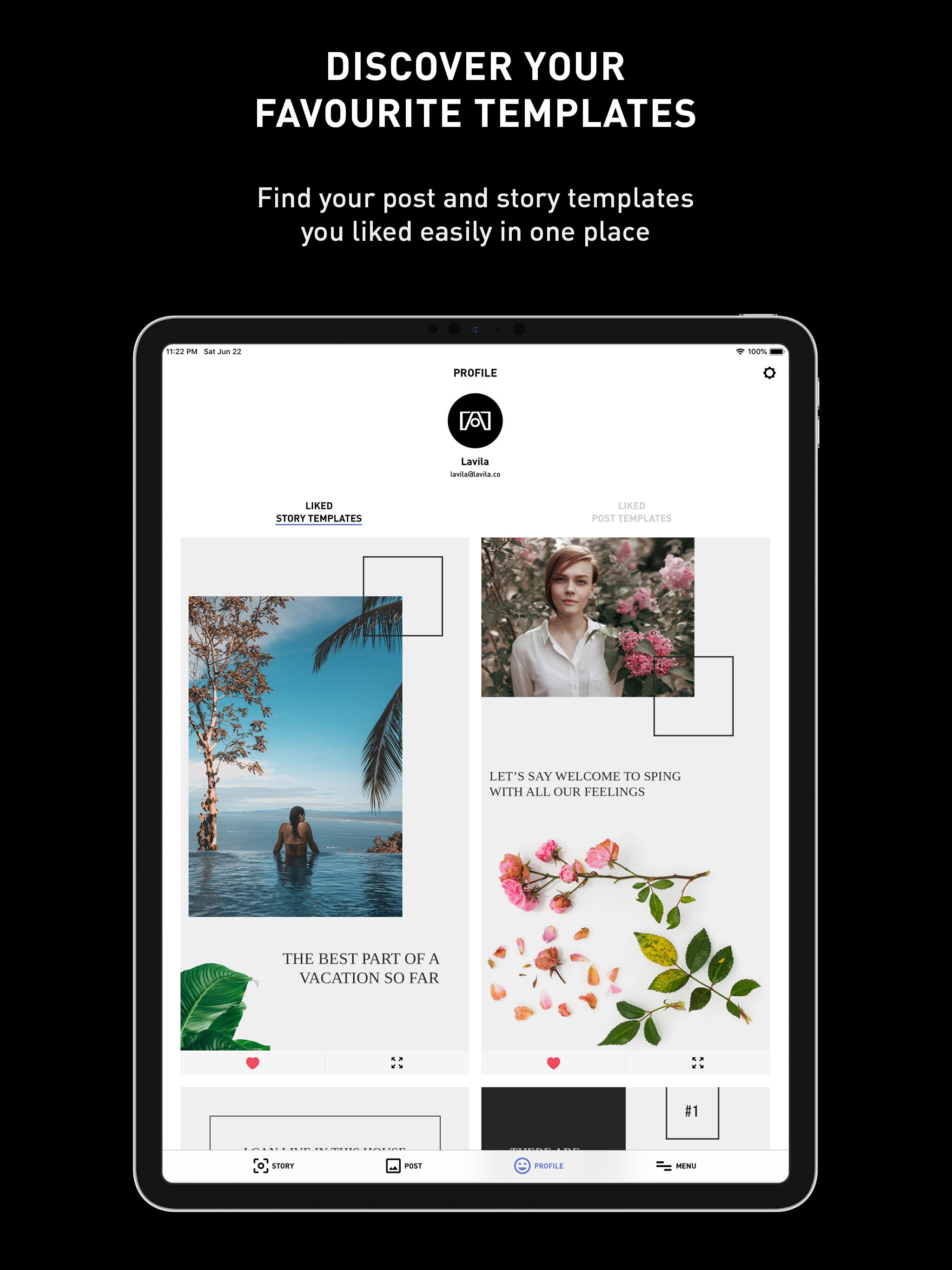 Lavila - Post & Story Editor