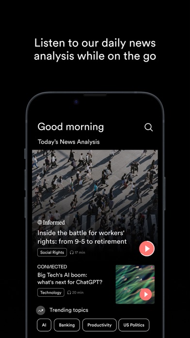 Curio - Audio Journalism screenshot1