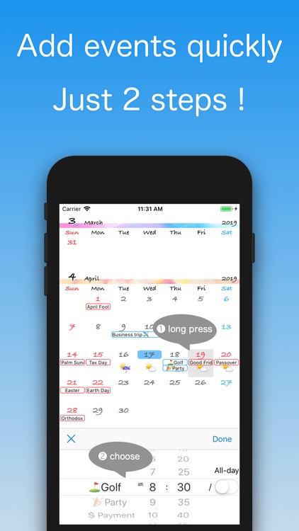 EzCal ~Quick Calendar~