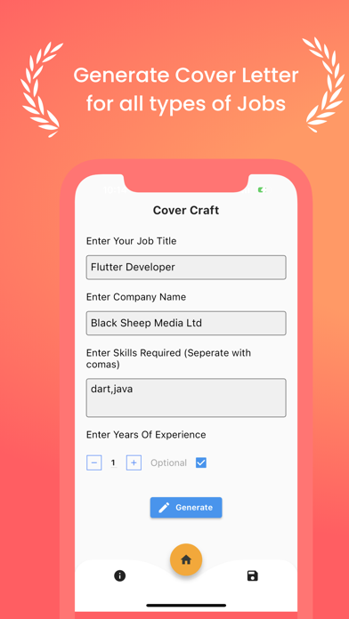CoverCraft - AI Cover Letter Screenshot